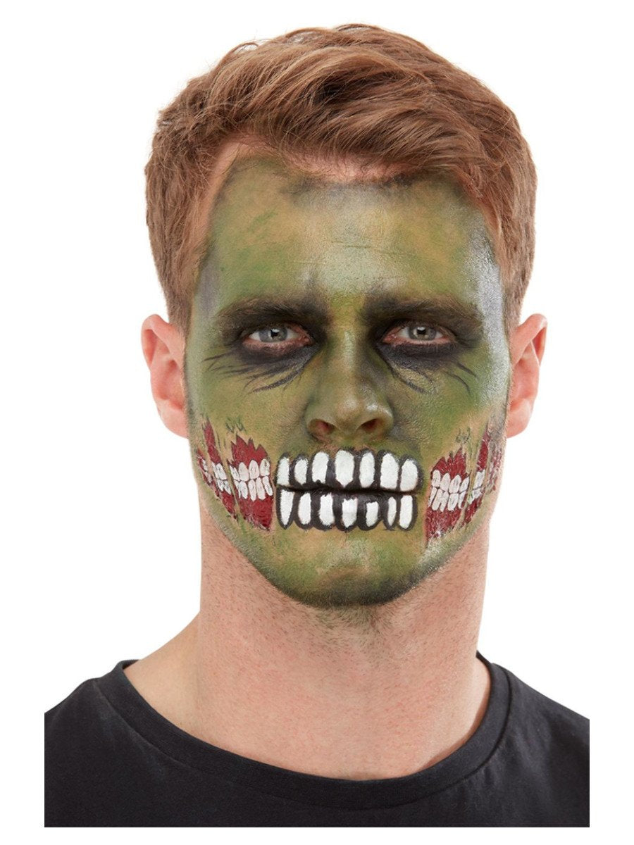 Smiffys Makeup FX Zombie Face Transfer Green Facepaint Blood Pencils Transfer Sponge 4