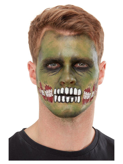 Smiffys Makeup FX Zombie Face Transfer Green Facepaint Blood Pencils Transfer Sponge 4