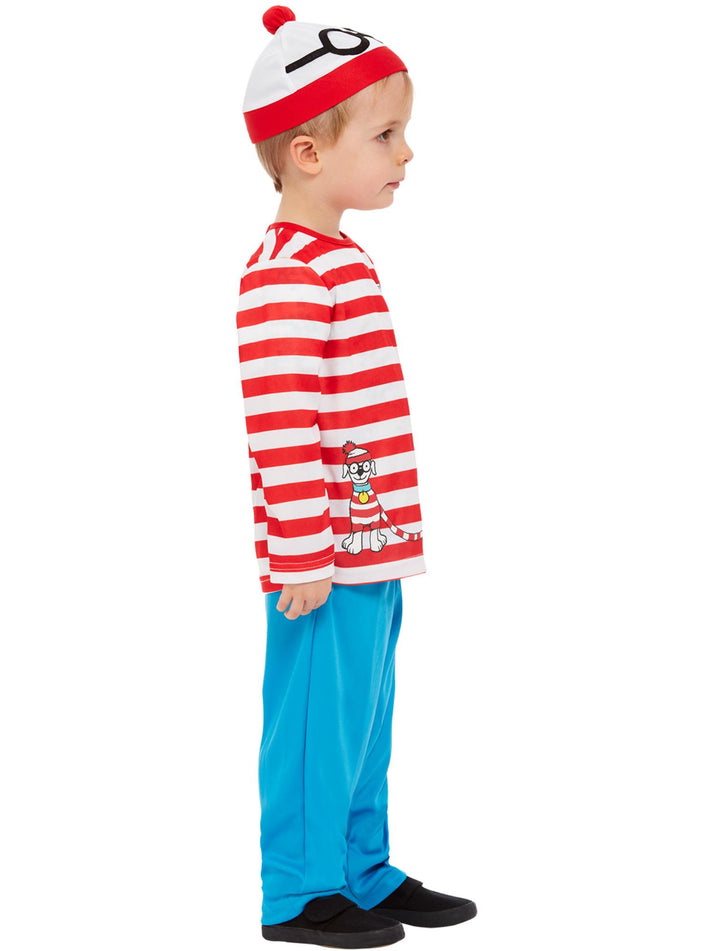 Where is Wally Toddler Costume Red and White Top and Hat Blue Trousers