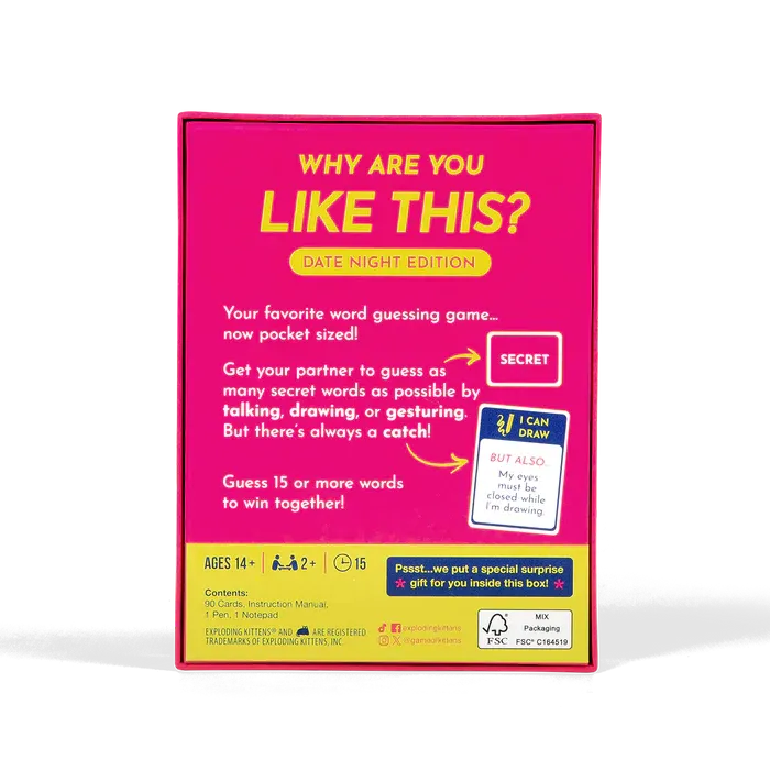 Grab and Game Why Are You Like This Date Mode Card Game