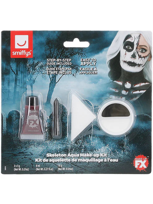 Makeup FX Skeleton Kit Aqua Black and White 2