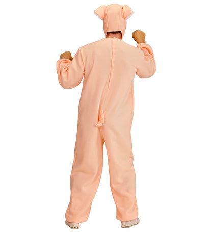 Pig  Jumpsuit, Headpiece With Mask 