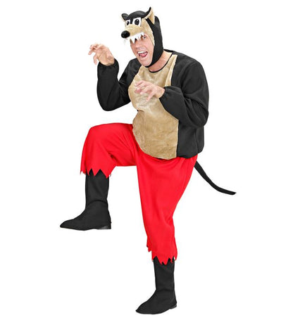 Big Bad Wolf  Stuffed Coat, Pants, Boot Covers, Headpiece With Mask 
