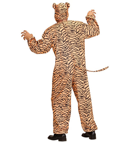 Tiger  Jumpsuit, Headpiece With Mask 