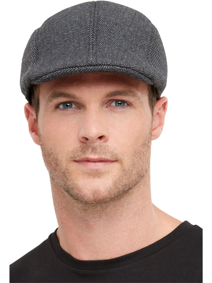 20s Gangster Flat Cap Grey Peaky Blinders Costume Accessory