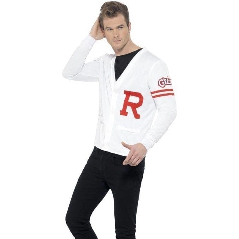 50s Grease Rydell Prep Costume Adult White_1