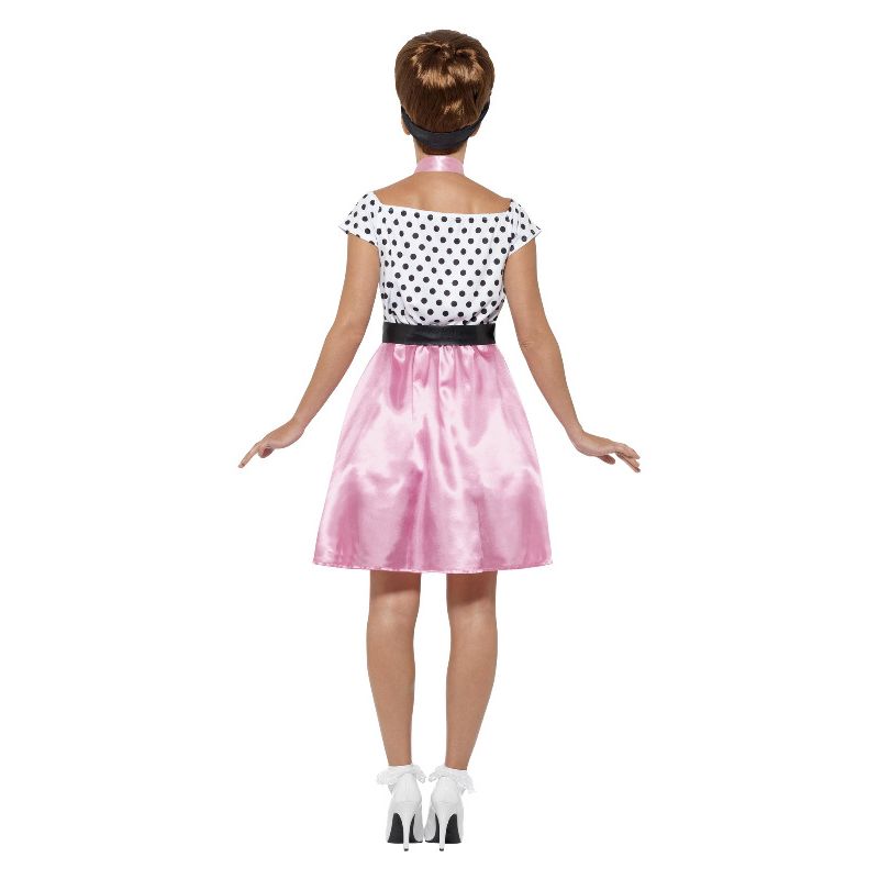 50s Rock 'n' Roll Costume Pink Adult_2