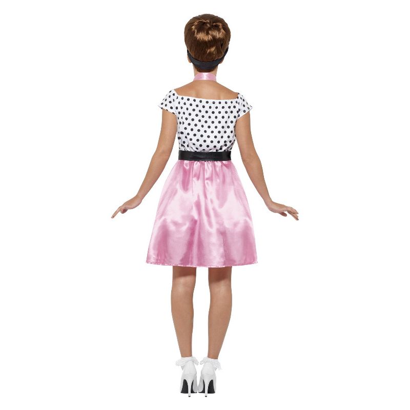 50s Rock 'n' Roll Costume Pink Adult 2