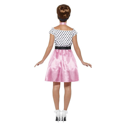 50s Rock 'n' Roll Costume Pink Adult 2