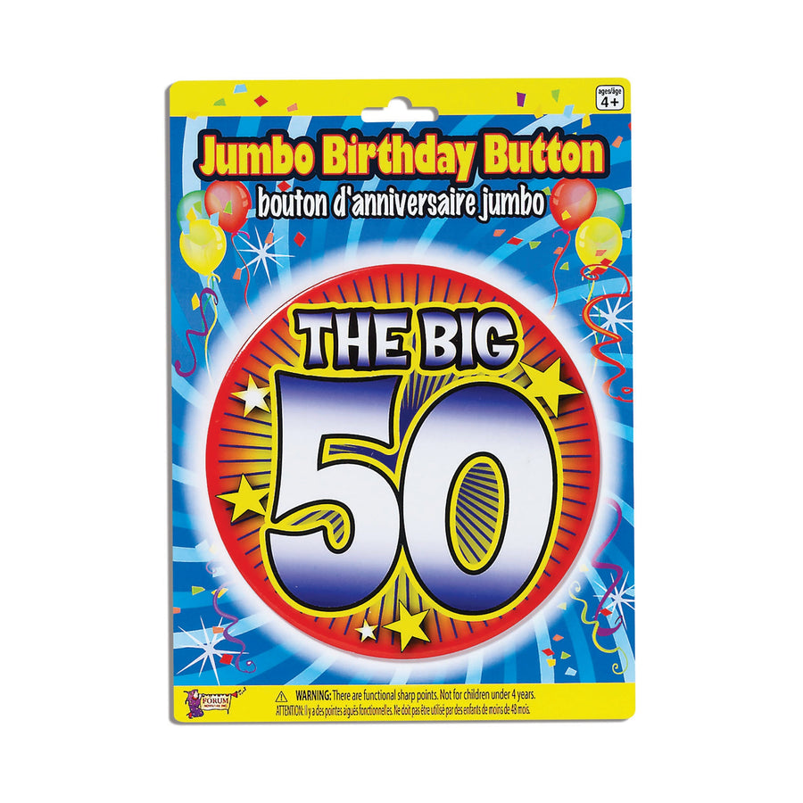 Birthday Jumbo Button Pin 50_1 x72204