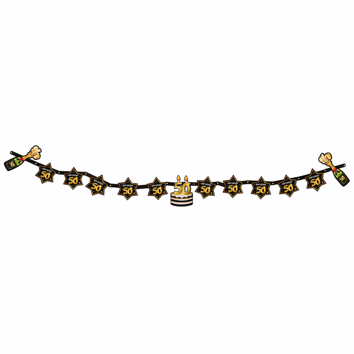 50th Birthday Party Garland Milestone Decoration 2.1m Banner 1