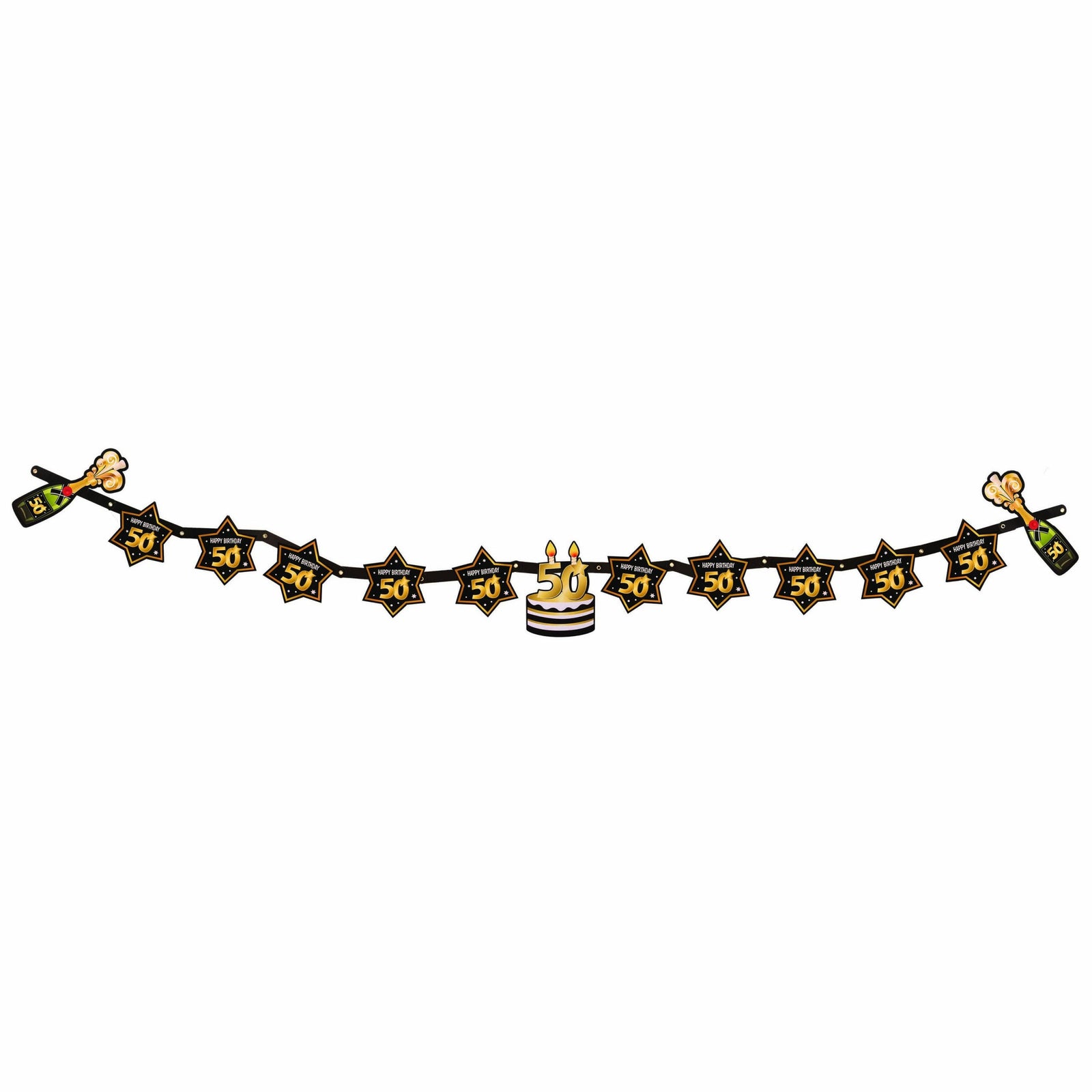 50th Birthday Party Garland Milestone Decoration 2.1m Banner 1