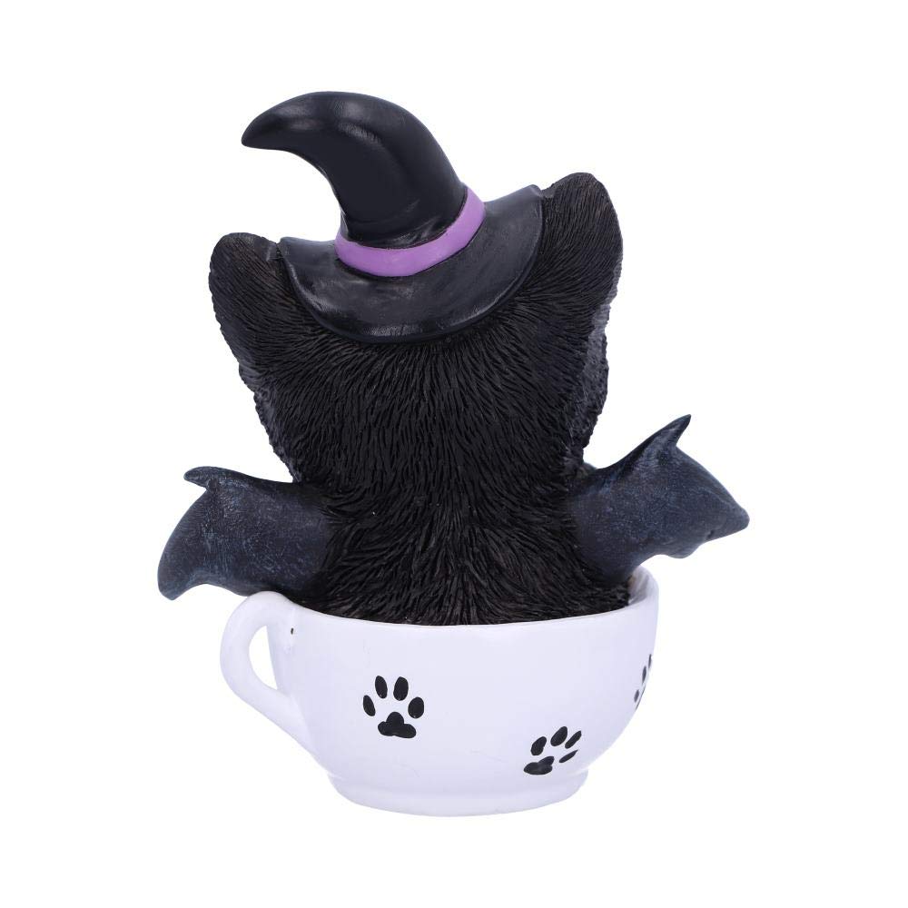 Kittea Novelty Tea Cup Witch Cat Figurine Kit-tea 11.5cm