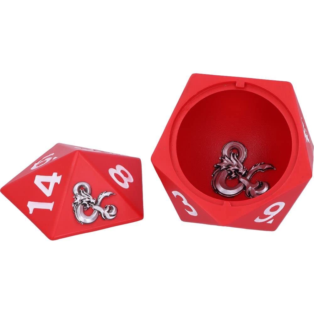 Dungeons Dragons D20 Dice Storage Box 13.5cm Officially Licensed 6