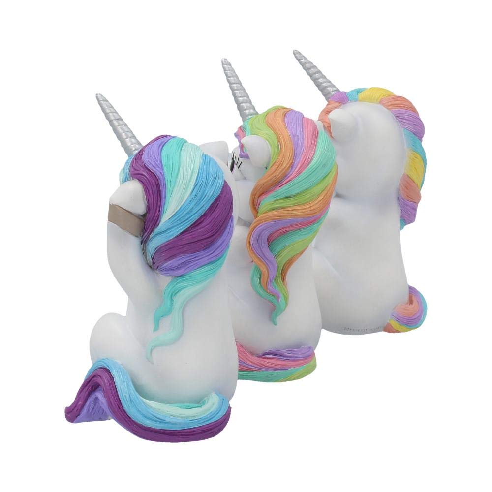 Three Wise Cutiecorns Ornament Cute Unicorn Figurine Set 9.5cm 3