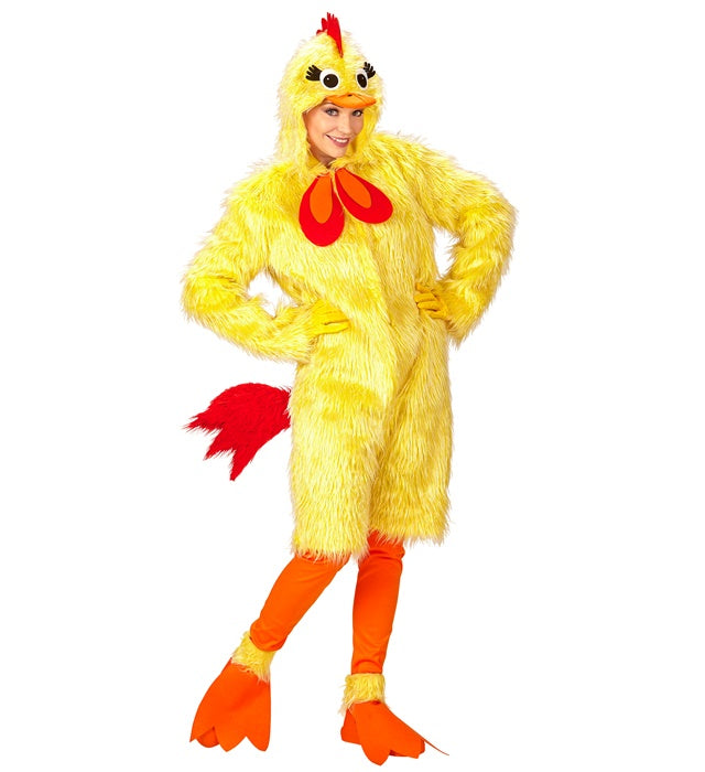 Plush Chick  Hooded Overalls, Leggings, Shoe Covers 