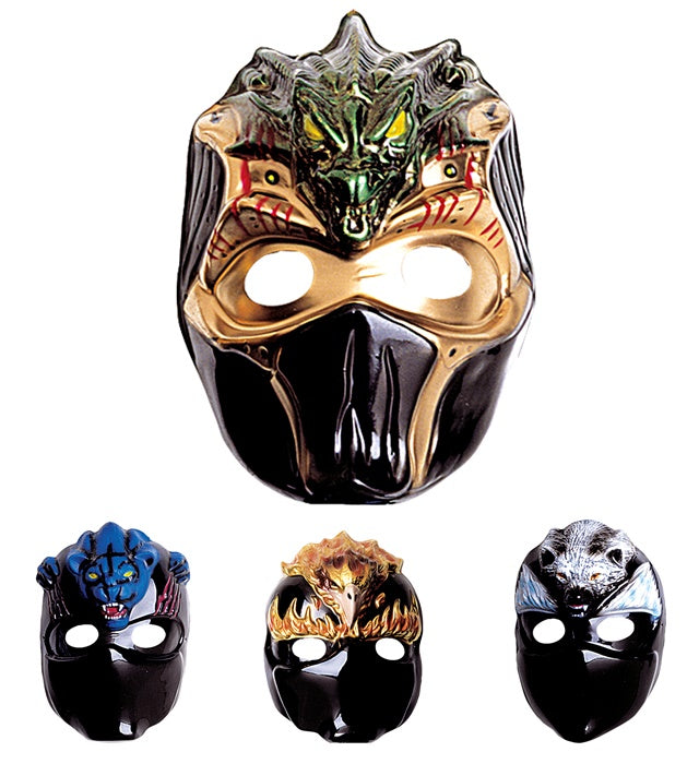 Animal Ninja Mask Plastic - 4 Styles Ass.