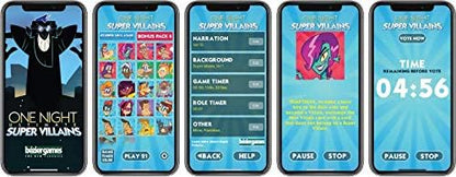 One Night Ultimate Super Villains Social Deduction Card Game