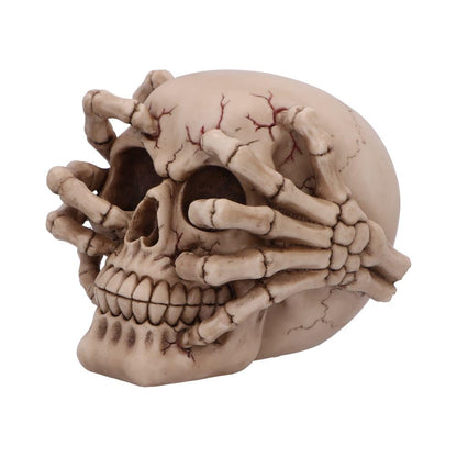 Cracked Decorative Resin Skull 15cm 3