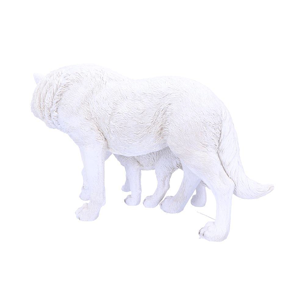 Winter Offspring Mother and Wolf Pup Ornament 27.5cm 3