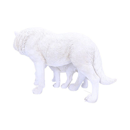 Winter Offspring Mother and Wolf Pup Ornament 27.5cm 3