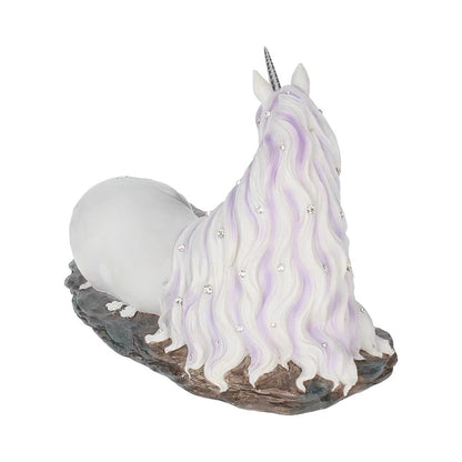 Jewelled Tranquillity Figurine White Unicorn and Crystal Ornament 19cm 5