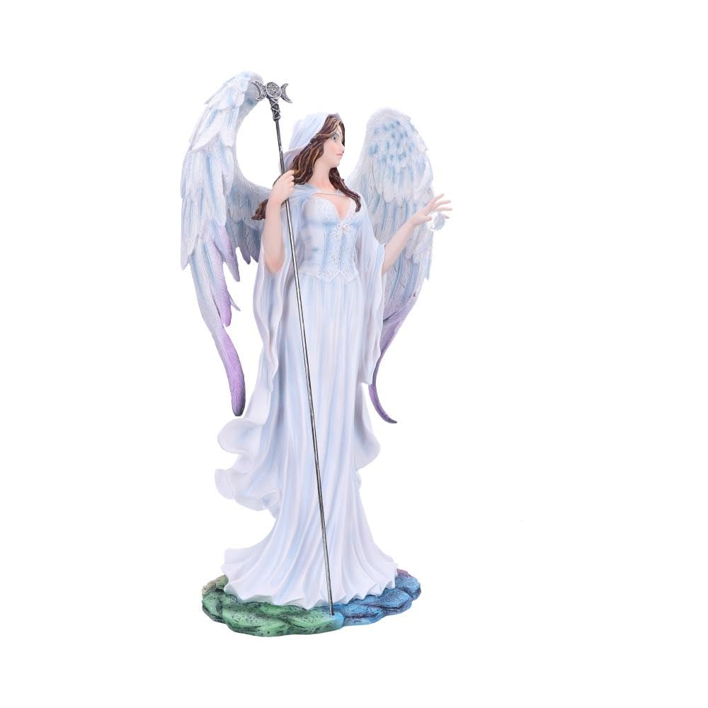 Light of the Moon Celestial Angel Figurine with Moon Staff 58cm 4