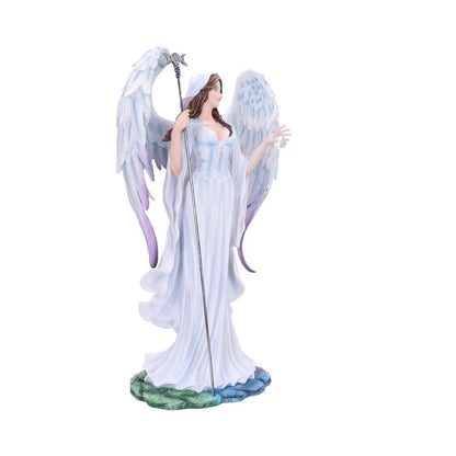 Light of the Moon Celestial Angel Figurine with Moon Staff 58cm 4