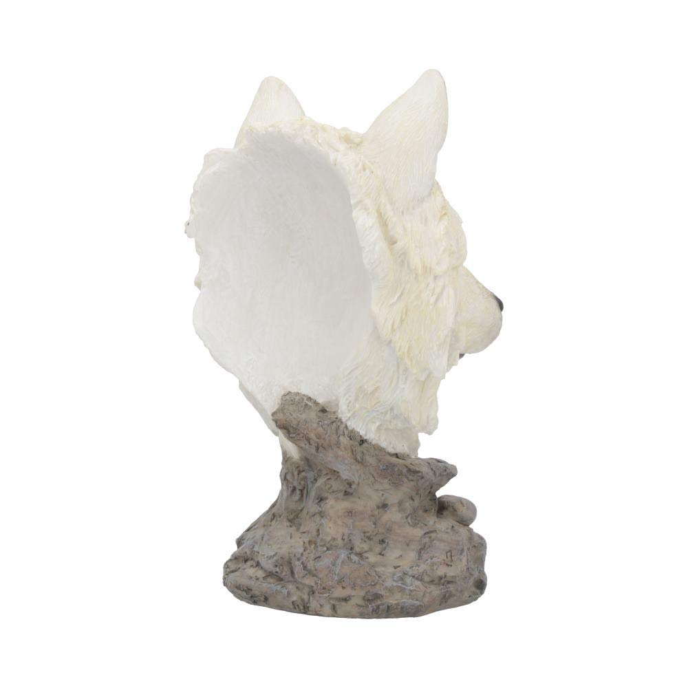 Snow Searcher White Wild Wolf Bust 16cm