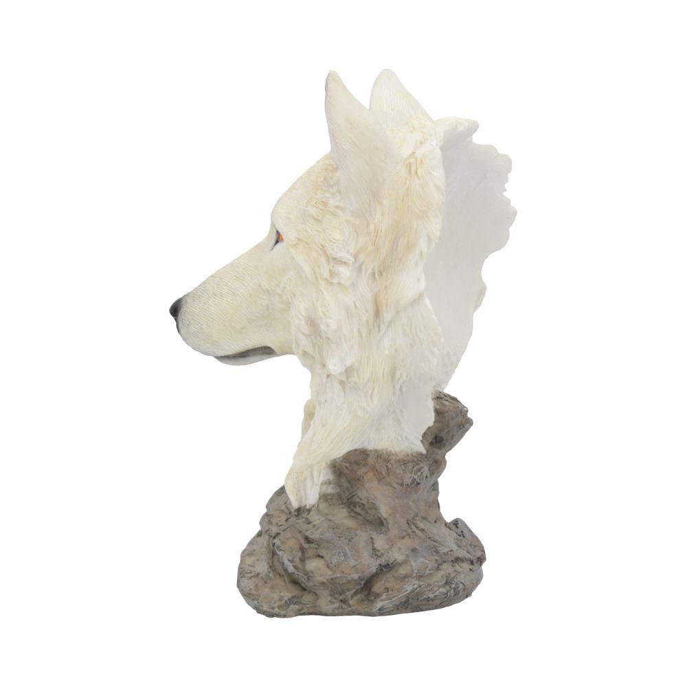 Snow Searcher White Wild Wolf Bust 16cm 3