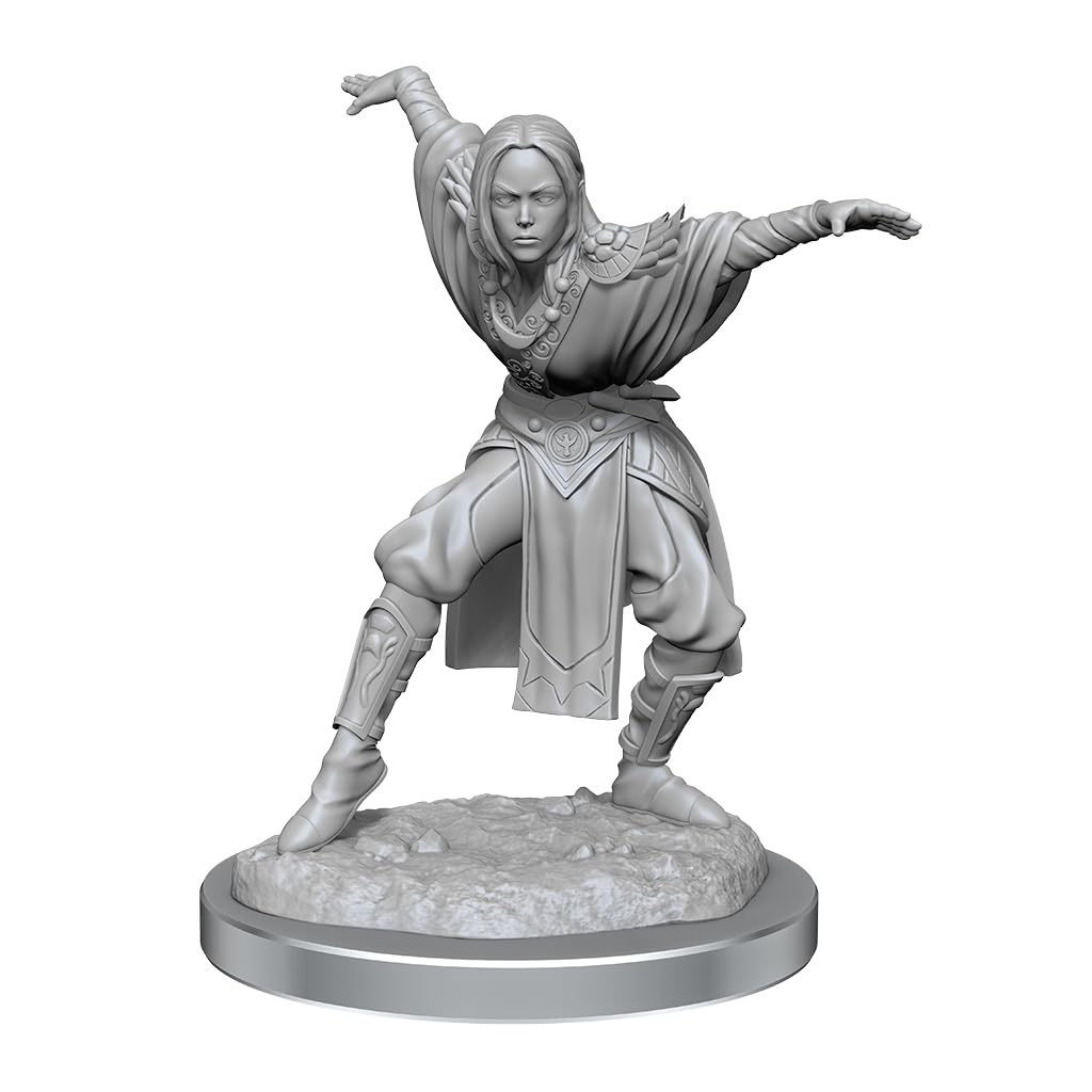 Half-Elf Monk Female: Pathfinder Deep Cuts Unpainted Miniatures (W21) 2