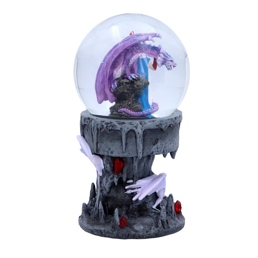 Anne Stokes Dragon Mage Snowglobe Shaker Snow Globe 6