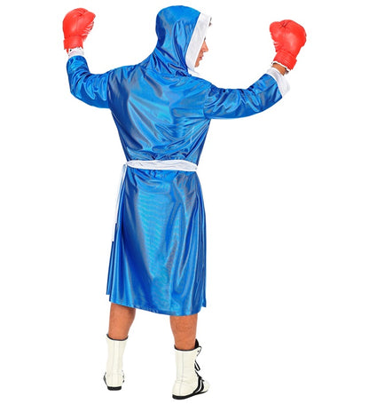 Boxeur Blue  Hoodedcape With Belt, Shorts 
