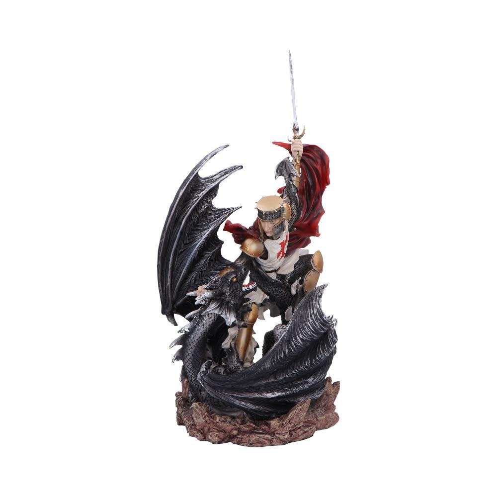 Legends Fall Knight Slaying Dragon Fantasy Figurine 56cm 1