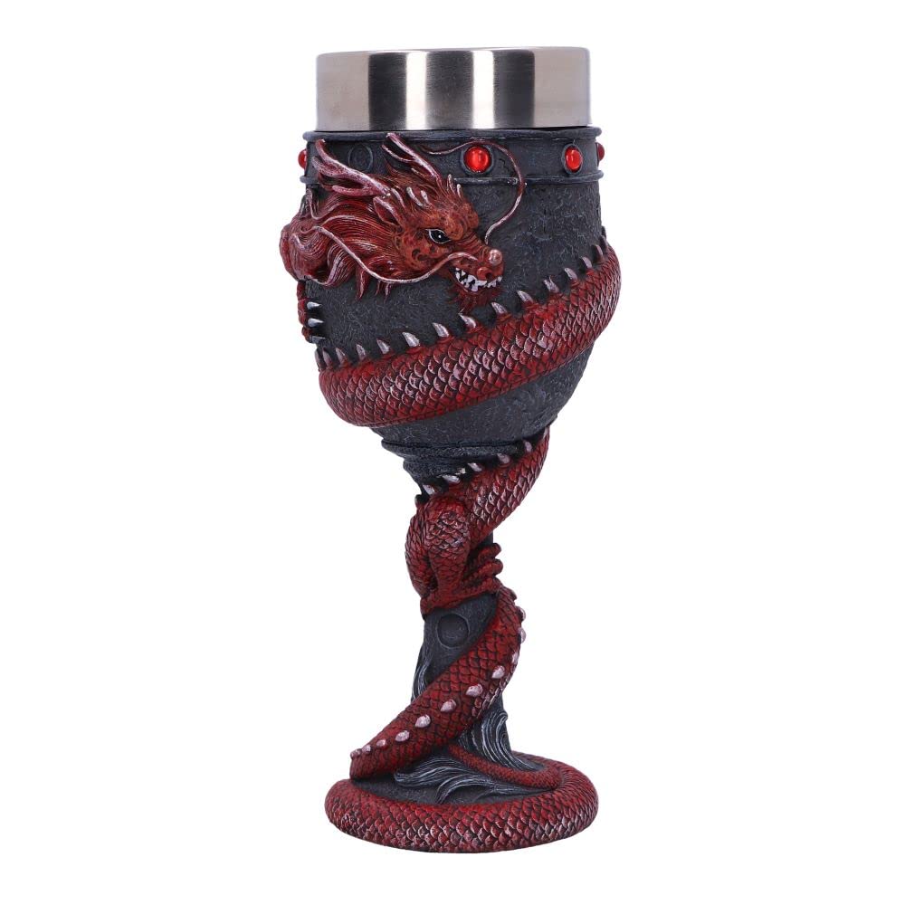 Dragon Coil Goblet Red 20cm