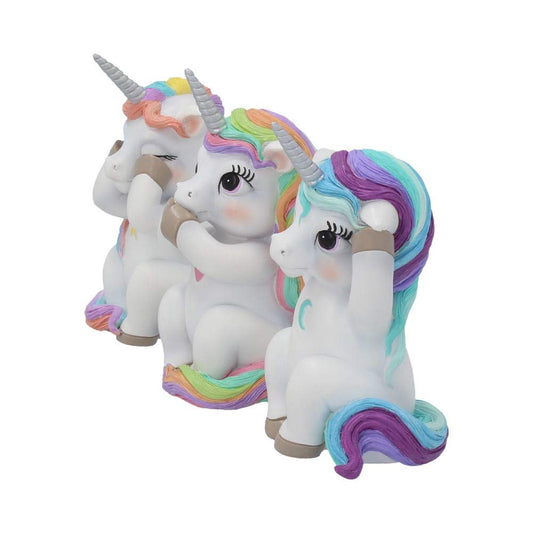 Three Wise Cutiecorns Ornament Cute Unicorn Figurine Set 9.5cm 2