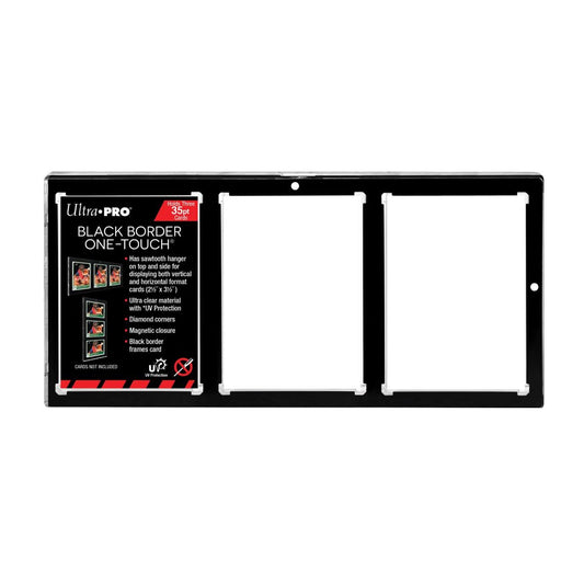 Ultra Pro 35PT 3 Card Black Border UV One Touch Magnetic Holder 1