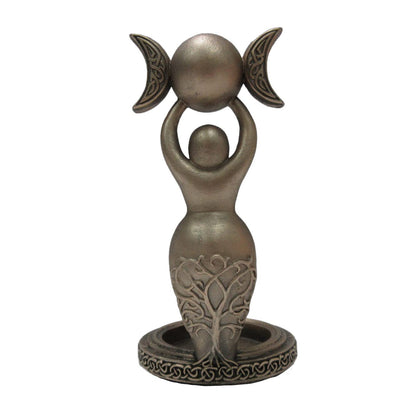 Exclusive Bronze Spiral Goddess Tea Light Holder 12cm 4