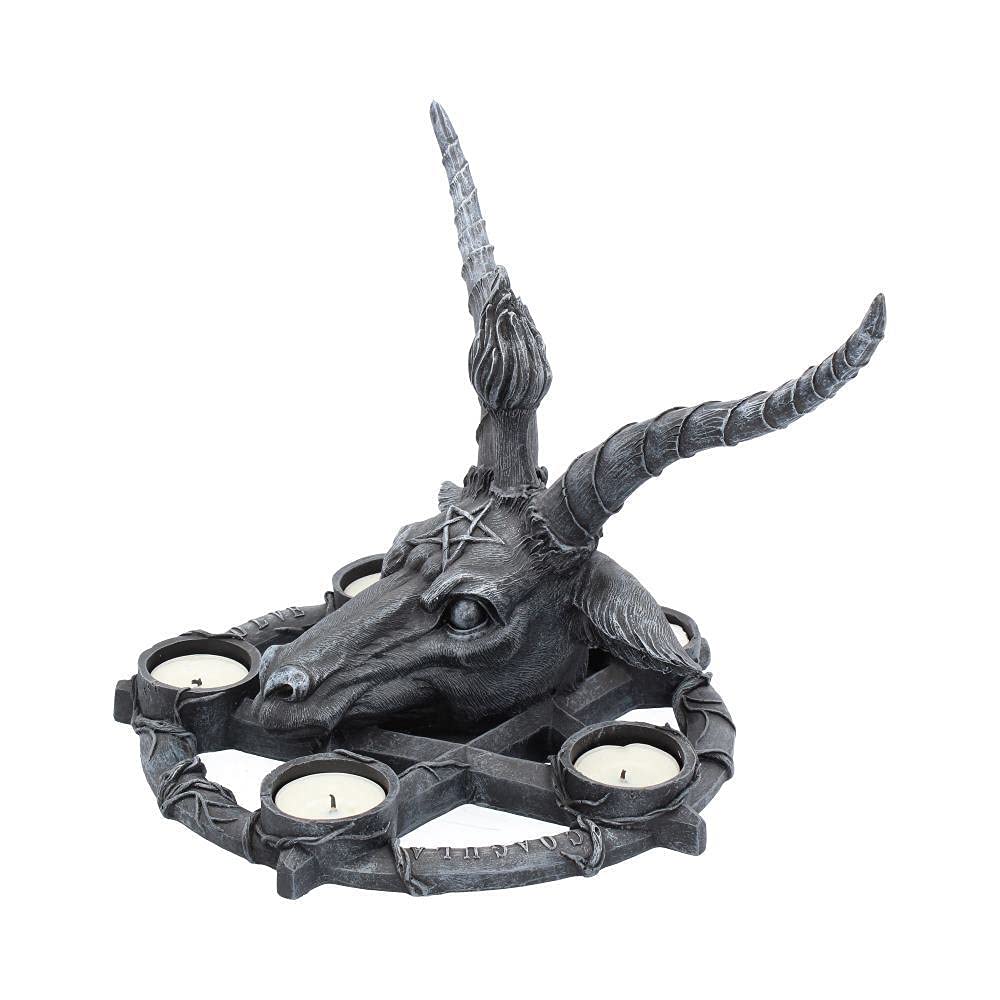 Baphomet Sabbatic Goat Diety Candle Holder 27.5cm 3