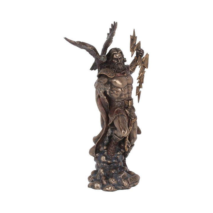 Bronzed Zeus King Of The Greek Gods 30cm