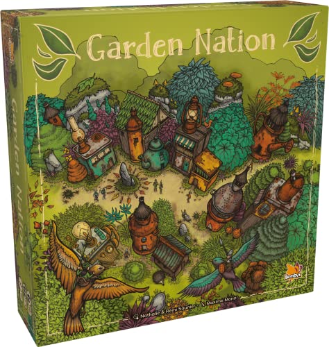 Bombyx Garden Nation - War and Building Board Game,, Ages 10+, 2-4 Players, 60 Min 1