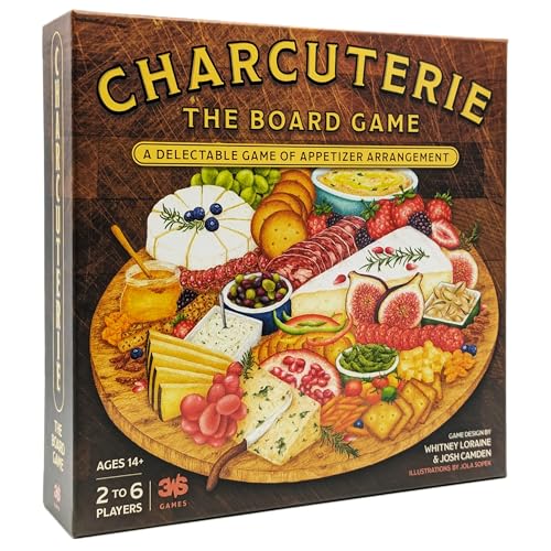 Charcuterie Board Game by 3WS - Deliciously Themed Strategy Game for 2-6 Players, Ages 14+ - Perfect Food Lover's Game & Board Game Gift Idea for Family Night & Dinner Parties