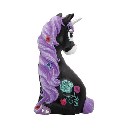 Sugarcorn Black Day of the Dead Skeleton Unicorn Figurine 22cm 4