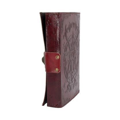 Lockable Red Leather Baphomet Embossed Journal 15cm x 21cm 2