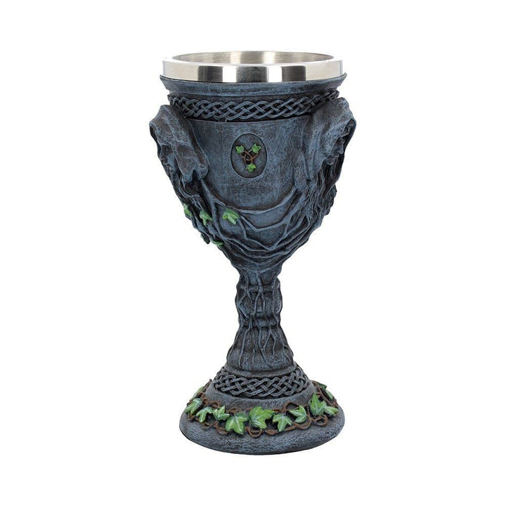 Mother Maiden and Crone Chalice Bronze Triple Goddess Wine Glass 21cm