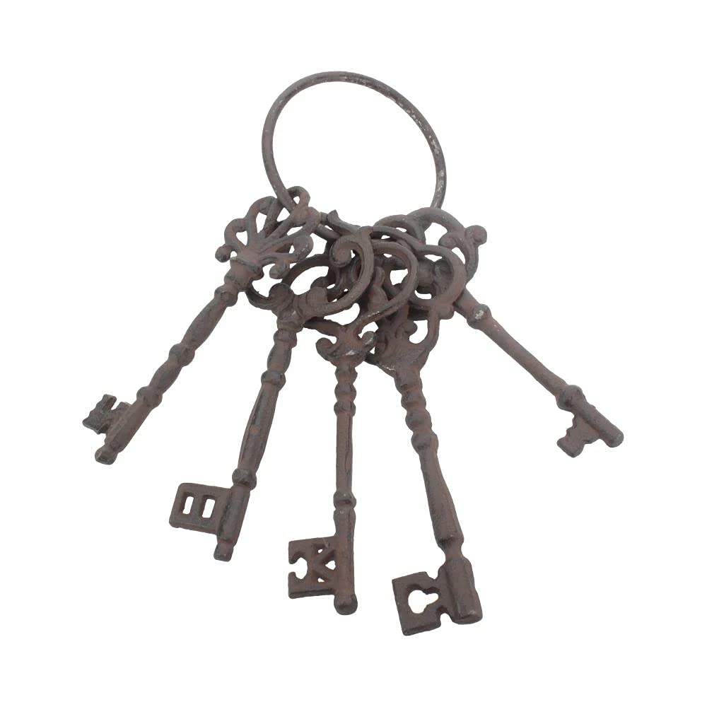 Aged Dungeon Keys Hanging Ornament 16.5cm