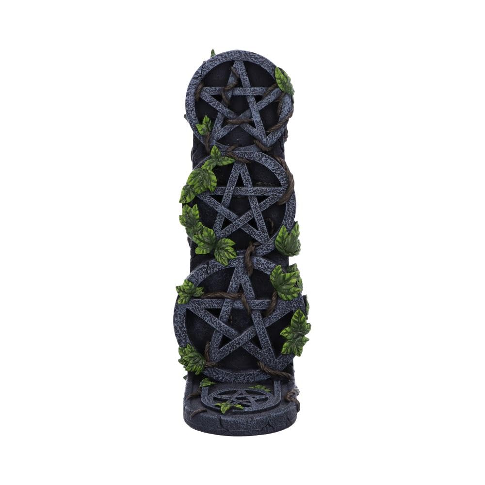 Aged Pentagram Wiccan Incense Burner 20.5cm 2