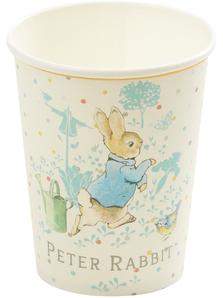 Peter Rabbit Classic Tableware Party Cups Blue Cream 9oz 8 off 1