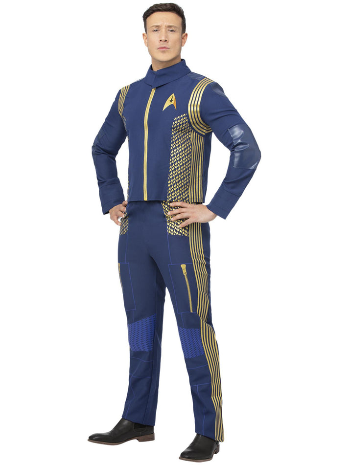 Star Trek Discovery Command Uniform Adult Blue Gold Jacket Trousers