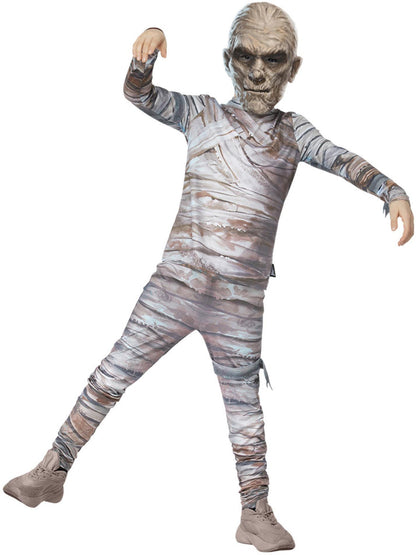 Universal Monsters Mummy Costume Child White Top Trousers and EVA Mask 4